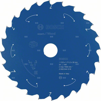 Ostrze do piły tarczowej bezprzewodowej Expert for Wood 216 x 1,7 / 1,2 x 30 T24