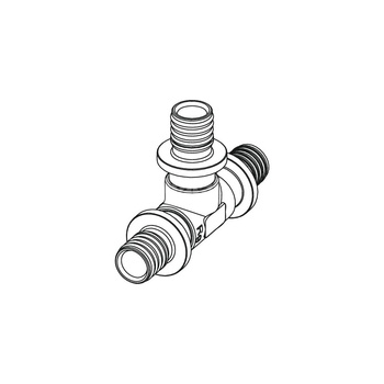 Trójnik TECE flex brąz 50 GZ