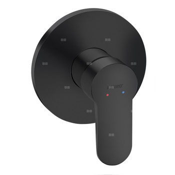 NOSTRIS bateria natryskowa podtynkowa, 1-funkcyjna, czarna