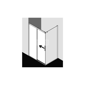 Kermi Drz. przesuw. Nica D2L 1300x 2000 1275-1300 SWS SR Opaco Clean