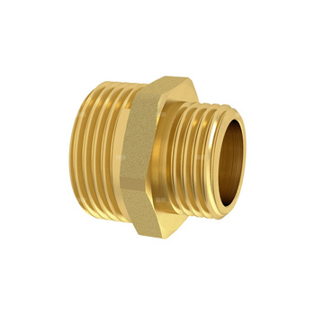 Nypel redukcyjny skręcany, GZ/GZ 1½x1¼ mosiądz