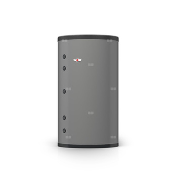 Zasobnik buforowy do podgrzewu c.w.u.i wspomagania c.o.BSH 2000 w kolorze srebrnym wraz z termostatycznym zaworem mieszającym