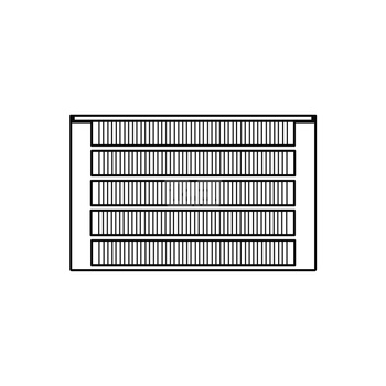 Konwektor Kermi Kon m. Str. Typ55 BH280x316x2600mm QN7462, weiß, 6bar, o. Abd., AB Uni.
