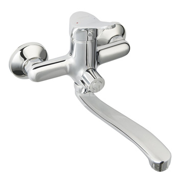 Bateria wannowo-umywalkowa ścienna FERRO STILLO, chrom, z przyłączem natrysku