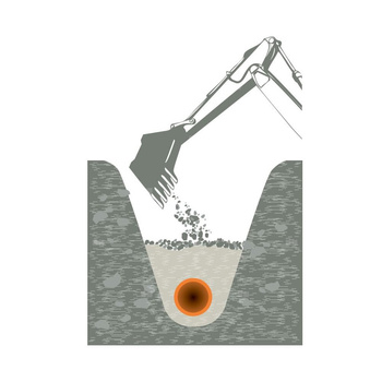 Rura PE do gazu, 280x16,0 pomarańczowo-czarna, RC PE100 SDR17,6
