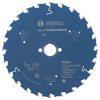Tarcza pilarska Expert for Construct Wood KSB EXPERT FOR C. WOOD 160X20X2,0 24T