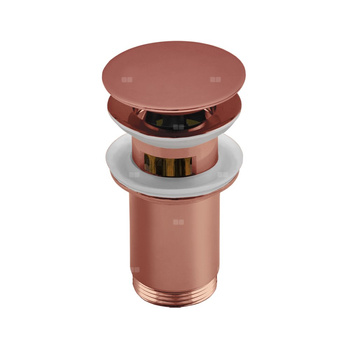 Zestaw odpływowy do umywalki PERFEXIM SPPMWK07OP różowe złoto 2 3/4'', przycisk duży okrągły płaski