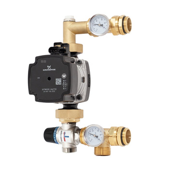 PHA-131 Zespół mieszający do ogrzewania podłogowego z pompą Grundfos i z-rem trójdrożnym