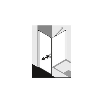 Ściana boczna prysznicowa KERMI Pega TVD SIHG ESG Clean 700mm x 1600mm