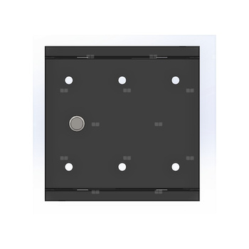 Skrzynka gazowa 250x250 wnękowa, stalowa, RAL 7016 antracyt