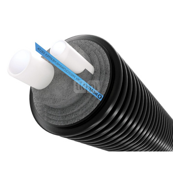 Rura preizolowana HEATPEX DELTA PEX SANI DUO 2 x pex-a 50 x 32 / 160 mm, izolacja pe