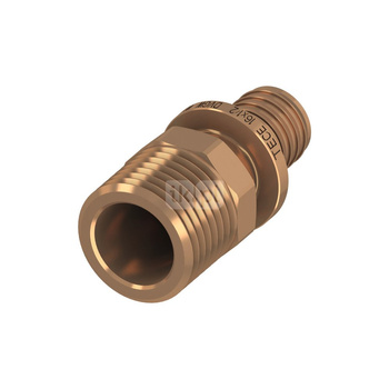 Nypel przejściowy TECE flex, brąz, 20 mm x 1/2'' (zz x GZ)