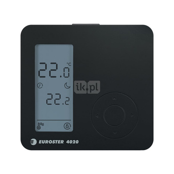 Regulator temperatury Euroster E4020, kolor czarny
