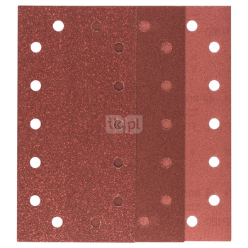 10-częściowy zestaw papierów ściernych do szlifierek oscylacyjnych K = 60, 120, 180