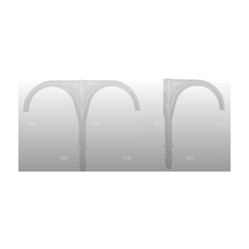 Hak podwójny do rury rekuperacyjnej do rur ogrzewania podłogowego QIK 25szt. fi75 mm