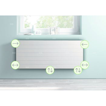 Kermi®x2®Line Vplus T33 755x155x2000 QN5260, biały, 10 bar, z osłoną