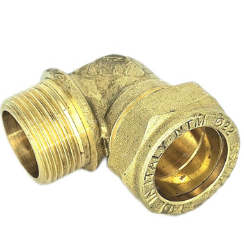 Kolano skręcane QIK Do rur miedzianych, mosiądz, 3/4'' x 22 mm (GZ x złącze skręcane)