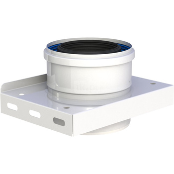 Płyta fundamentowa pośrednia fi80/125mm biała