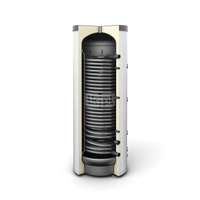 Zbiornik buforowy stojący GALMET SG(B) 500L, z wężownicą, izolacja: pianka poliuretanowa, kolor: skay biały