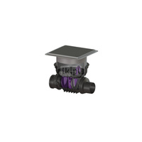 Zawór zwrotny StaufixControl DN 125 z pokrywą czarną z 1 klapą z tworzywa i 1 klapą ze stali nierdzewnej