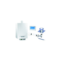 Pakiet - Kocioł gazowy jednofunkcyjny DE DIETRICH MCR3 Evo 24T kondensacyjny wiszący 6.1 - 24.8 kW + RegulatoriSense + Zestaw powietrzno-spalinowy szachtowy