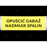 Tablica ostrzegawcza TP-42/H5, "UWAGA! NADMIAR SPALIN", zasilanie 230V