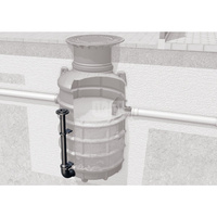 Opróżnianie bezpośrednie do separatorów tłuszczu - przyłącze prawe