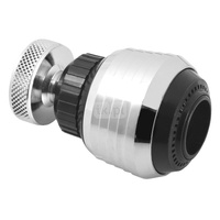 Regulator strumienia z przegubem do baterii kuchennych, 2F, czarny-chrom