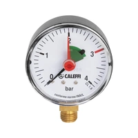 Manometr dla grupy do kontroli ciśnienia z serii 539, 1/4" przyłącze dolne