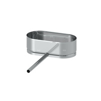 Miska na kondensat z rurką odpływową JEREMIAS OV/EW0801S stal nierdzewna fi 110x193 mm