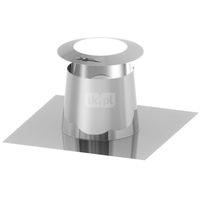 Przejście dachowe płaskie aluminiowe z kołnierzem fi130mm