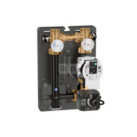 Grupa pompowa z trójdrogowym zaworem mieszającym z siłownikiem dla instalacji grzewczych i chłodniczych 1" GW