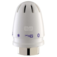 Głowica termostatyczna prosta HERZ Mini, zakres reg. 25-60'C, przyłącze M 28x1,5, kolor biały