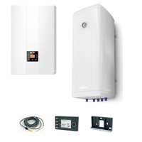 Pakiet - Kocioł gazowy jednofunkcyjny WOLF FGB-24 kondensacyjny wiszący 5.3 - 20.7 kW + Czujnik c.w.u. + RegulatorBM-2 + Zasobnik c.w.uVulcan 120L wiszący