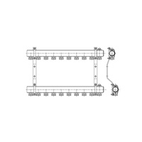 PHA-102 11-obwodowy PN10 Rozdzielacz CuZn