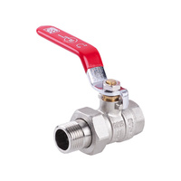 Zawór kulowy PERFEXIM PHA-005/R mosiądz niklowany, PN30 1/2'' GZ x GW, uchwyt: dźwignia