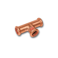 Trójnik SANHA Press Solar miedź 28 mm x 28 mm x 18 mm (zw x zw x zw)