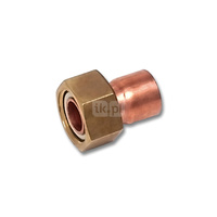 Półśrubunek SANHA 5240G dwuczęściowy, Cu, 22 mm x 3/4'' (lut wewnętrzny x GW)