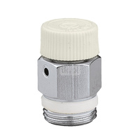 Ręczny zawór odpowietrzający do grzejników z regulowanym wyjściem 3/8" GZ