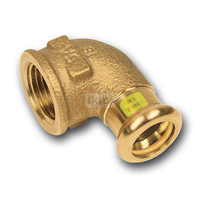 Kolano 90' SANHA Press Gas, Cu, 22 mm x 3/4'' (zw x GW)