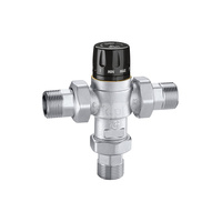 Termostatyczny zawór mieszający 3/4" 35-65 z zaw. zwr.