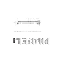 Wąż przyłączeniowy elastyczny PERFEXIM PHA-9150, GW x GZ, 1/2'' x 1/2'', długość 500 mm
