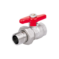 Zawór kulowy PERFEXIM PHA-005/SM mosiądz niklowany, PN30 3/4'' GZ x GW, uchwyt: pokrętło