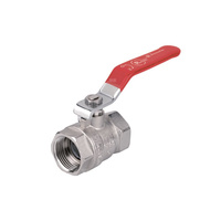 Zawór kulowy PERFEXIM PHA-001 mosiądz niklowany, PN30 1 1/2'' GW, uchwyt: dźwignia (niebieska)