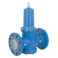 Typ DRVD - zawór redukcyjny do wody, nastawa 4,0 - 12,0 bar, przyłącza kołnierzowe PN25, Pnom=2,5 MPa, tmax=40 st.C. DN 80