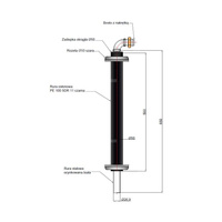 Przejście przez ścianę DN20 x śrubunek 1"