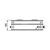 Grzejnik płytowy typ 30 KERMI X2 Profil-V wym. 600 x 900 mm, kolor biały, moc 1286 W