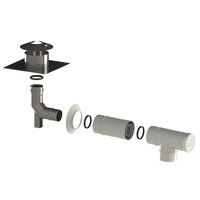 CONCEPT Kolano spalinowe z podporą 87° Ø 80 z uszczelką