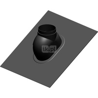 Przejście przez dach 0st.-48st. fi100mm kolor czarny RAL9005