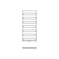 Grzejnik drabinkowy KERMI Casteo BH, wym. 1806 x 600 mm, kolor srebrny, moc 878W